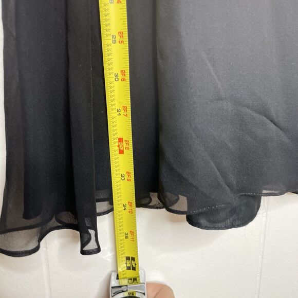 VTG Y2K Caché Mini Dress Sz 6 Silk Rainbow Beaded Party Cocktail Fairy Grunge - Picture 11 of 12